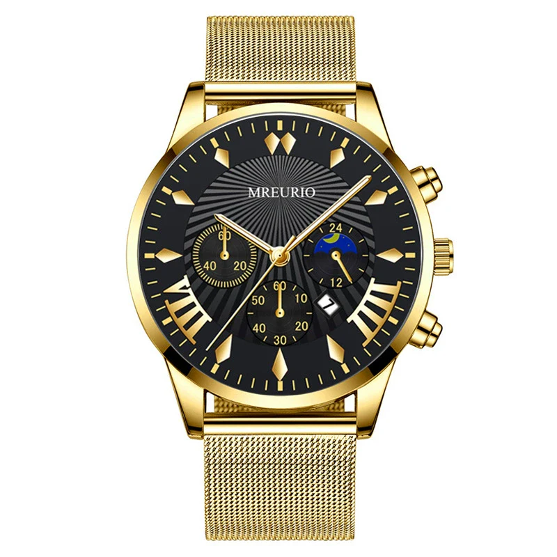 Men's Leisure Metal And Stainless Steel Watch With Round Dial And Milan Mesh Belt - Image 10