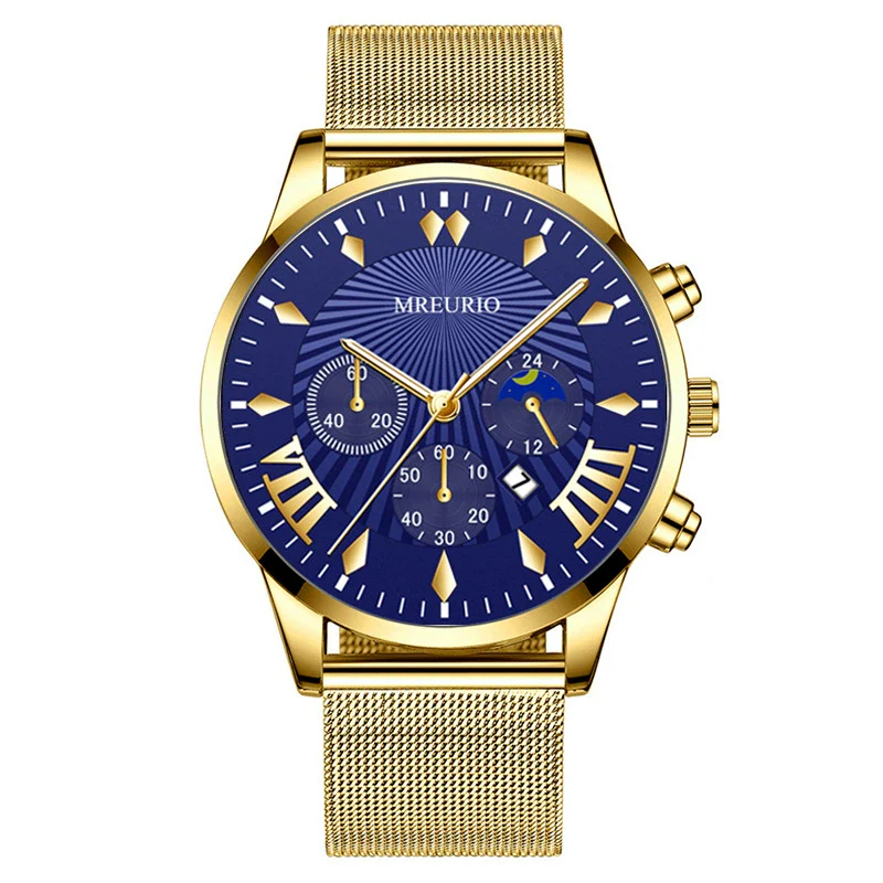 Men's Leisure Metal And Stainless Steel Watch With Round Dial And Milan Mesh Belt - Image 12