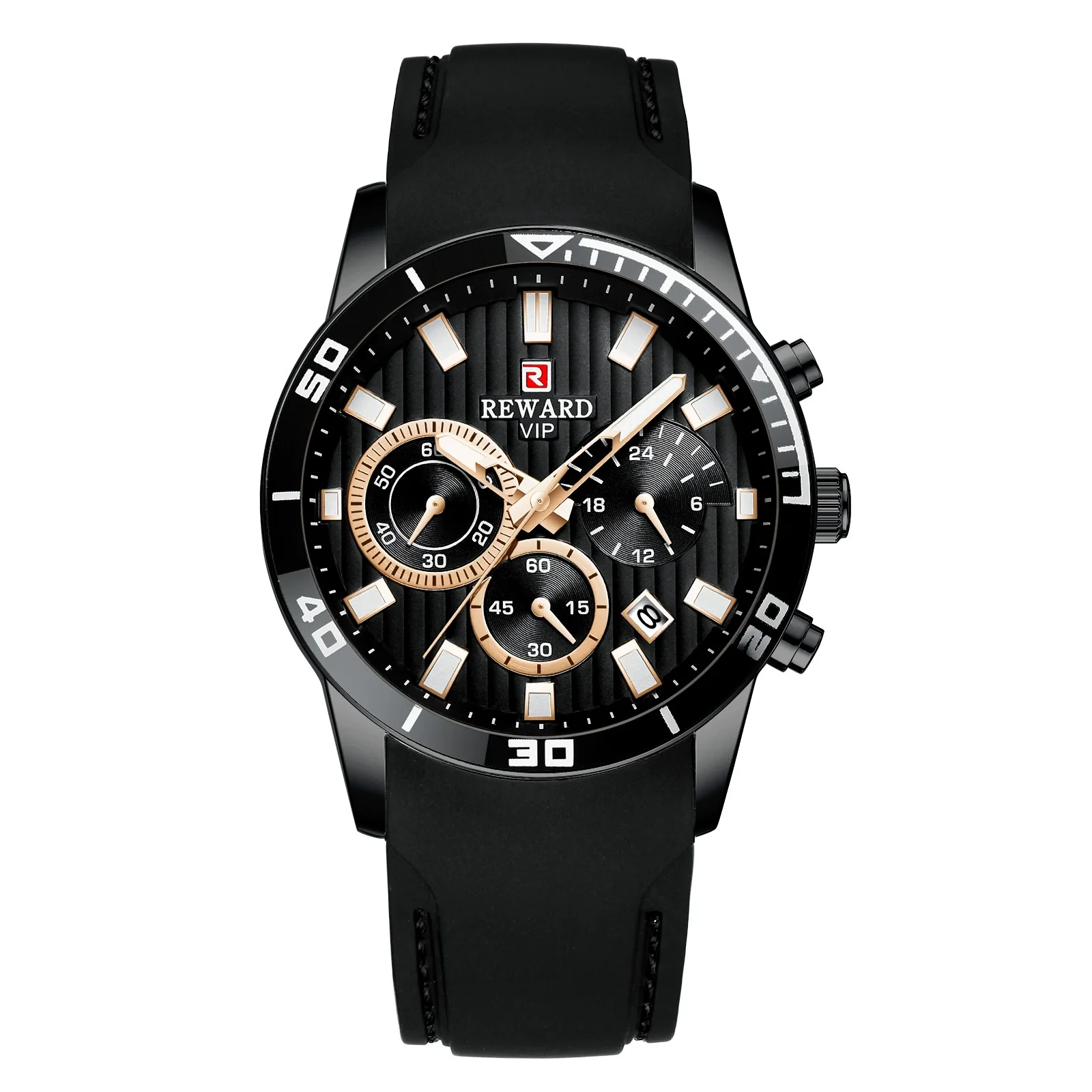 Men's Leisure Quartz Watch With Alloy Case Silicone Strap Round Dial And Spiral Crown - Image 8