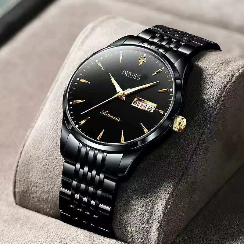 Men's Leisure Style Stainless Steel Ultrathin Round Dial Waterproof Quartz Wristwatch - Image 11