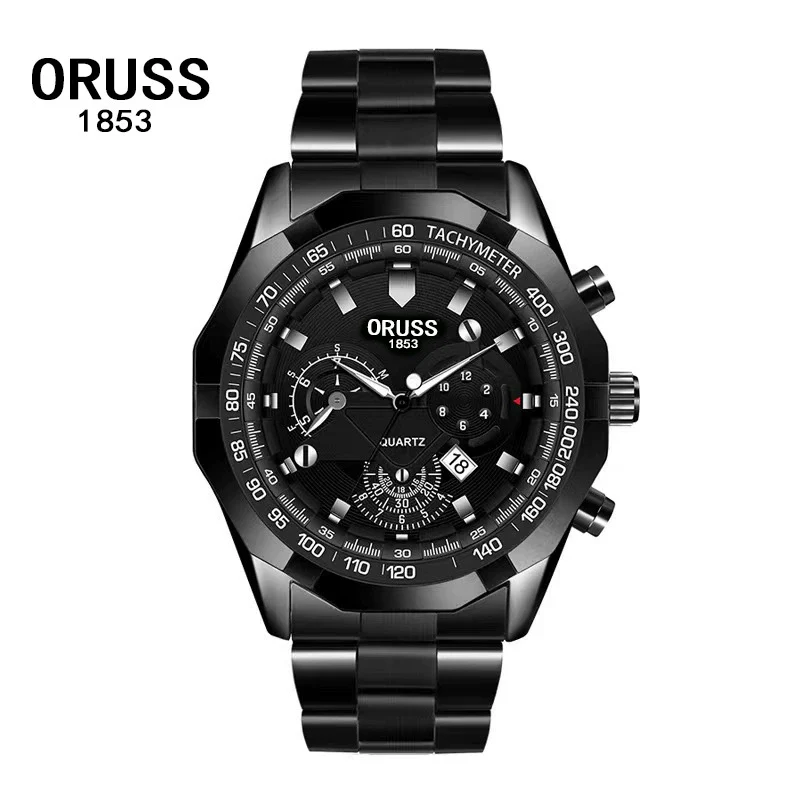 Men's Luminous Waterproof Automatic Non Mechanical Watch With Fine Steel Belt And Round Dial - Image 5