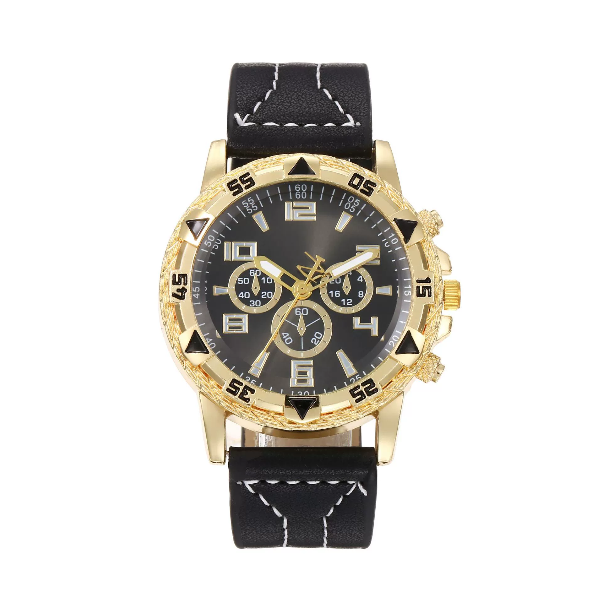 Men's Metal Alloy Stainless Steel Fashion Business Round Digital Quartz Wrist Watch - Image 6