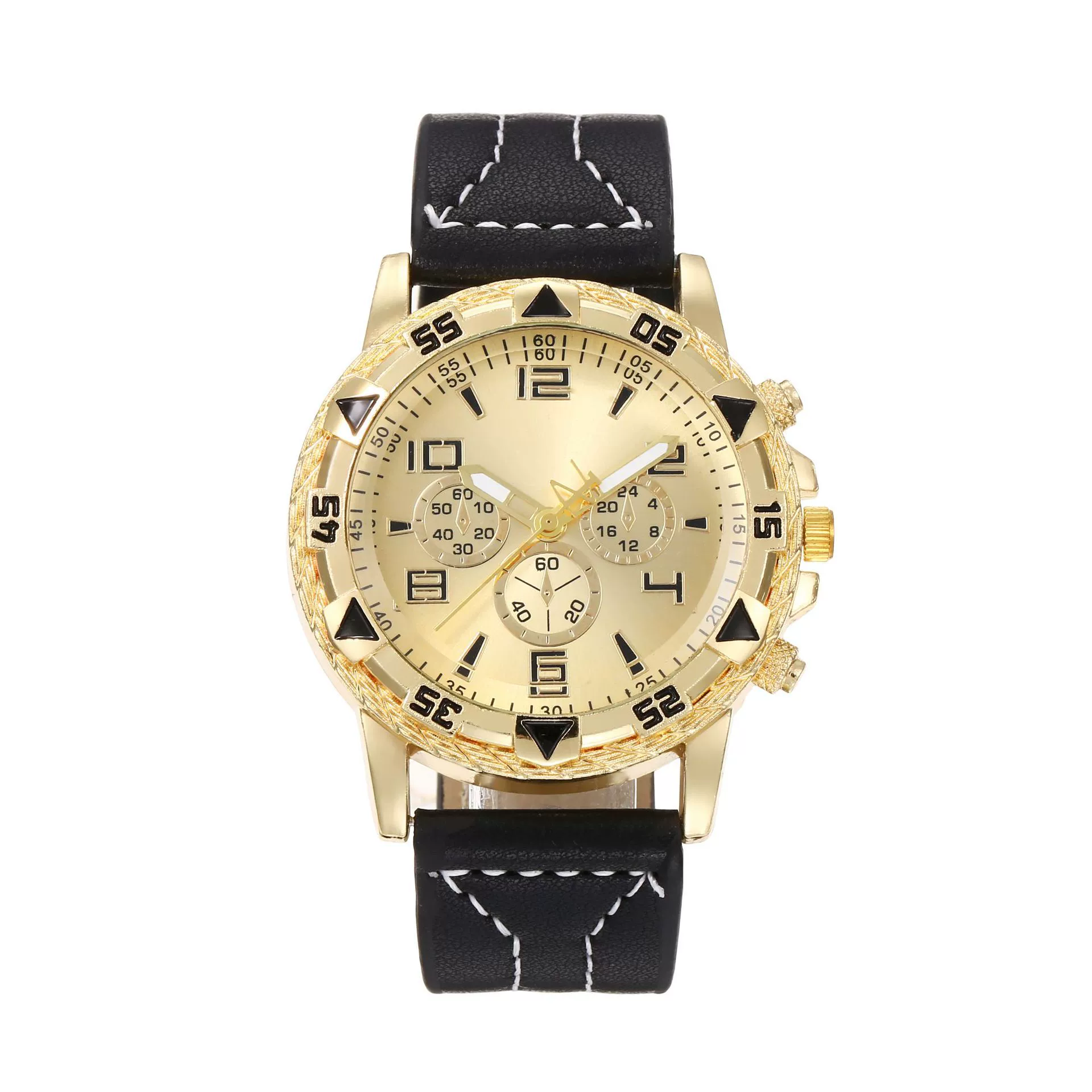 Men's Metal Alloy Stainless Steel Fashion Business Round Digital Quartz Wrist Watch - Image 7