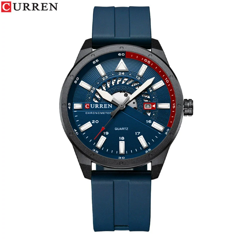 Men's Metal And Plastic Leisure Sports Watch With Round Dial And Quartz Movement - Image 7