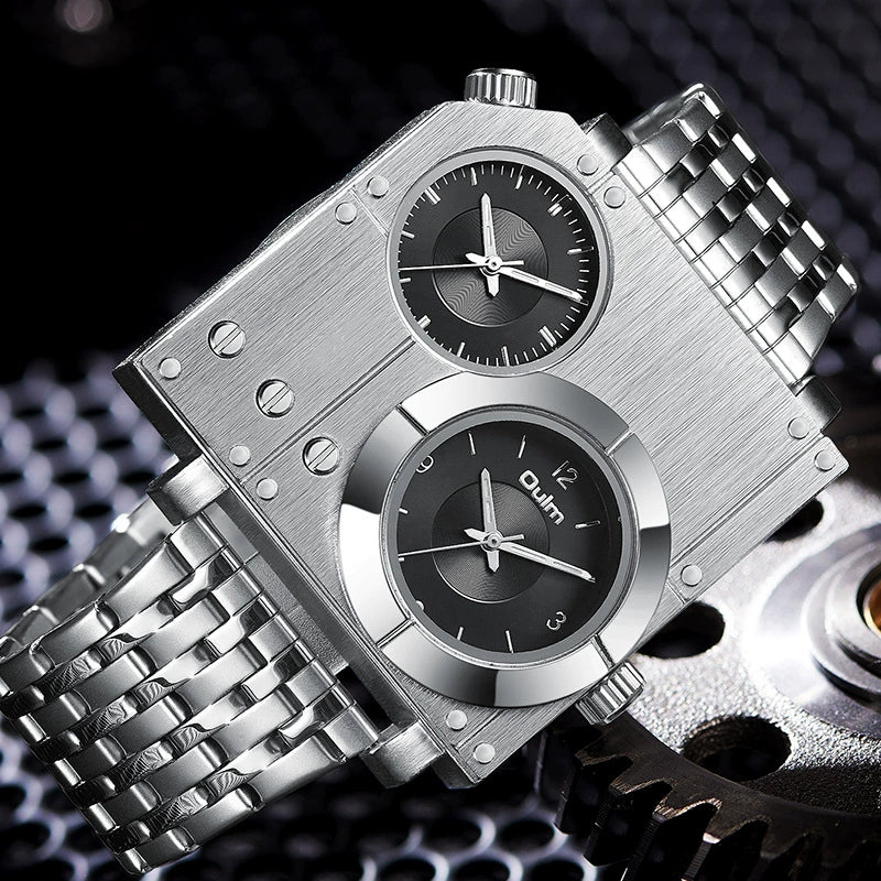 Men's Metal And Stainless Steel Belt Casual Round Dial Watch - Image 4
