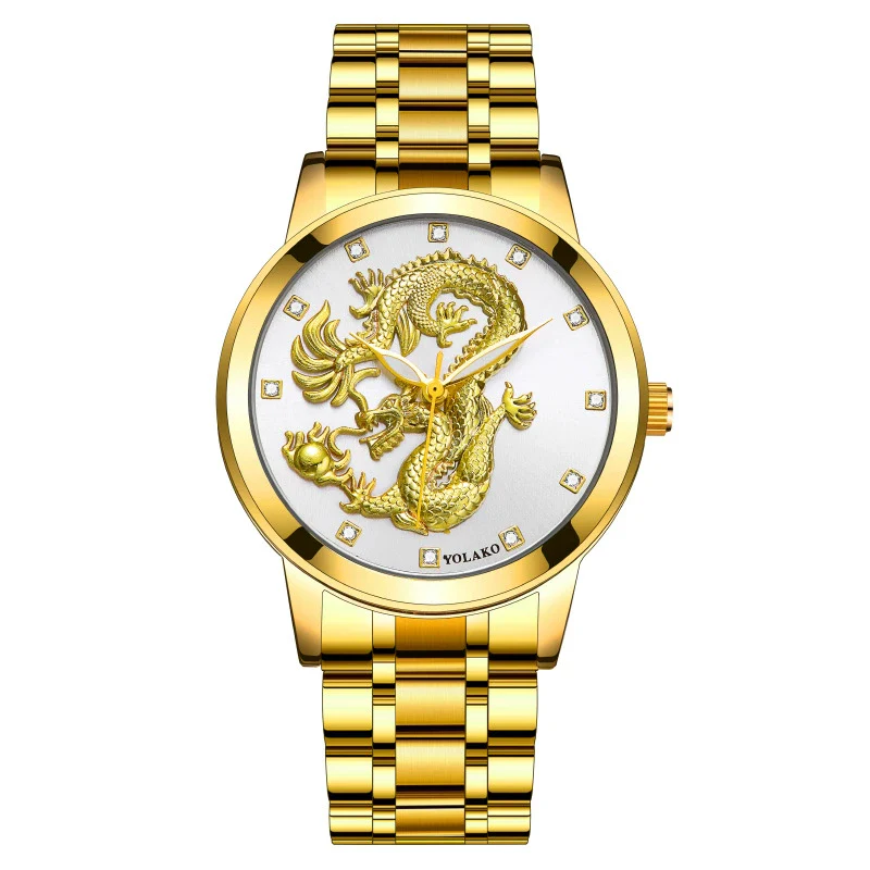 Men's Metal Band Quartz Watch Round Dial Waterproof Fashion Style - Image 2