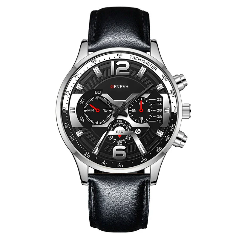 Men's Metal Belt Quartz Watch With Round Dial Fashion Trend Luminous - Image 11