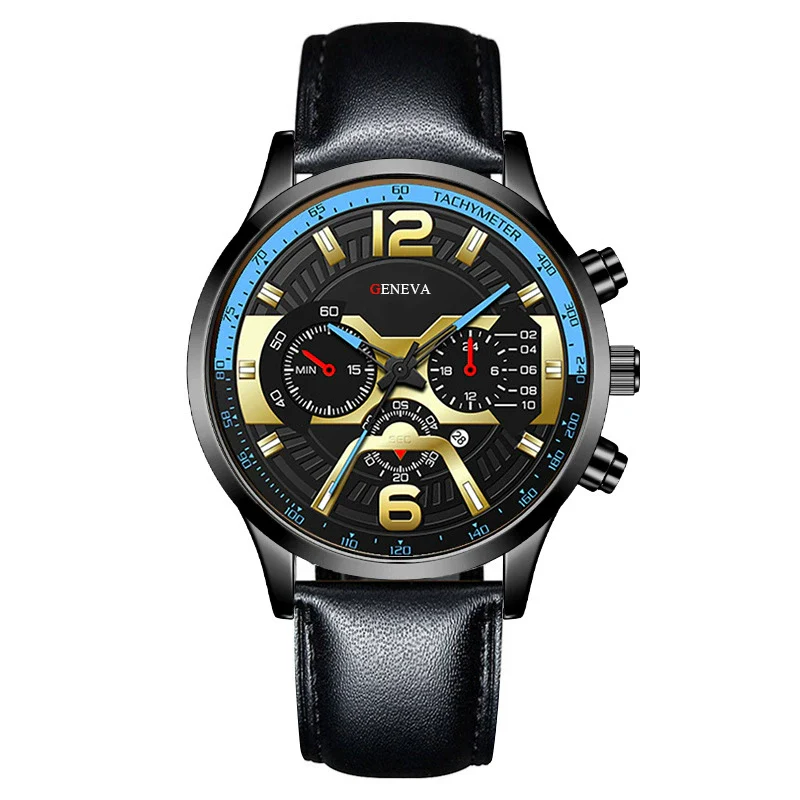 Men's Metal Belt Quartz Watch With Round Dial Fashion Trend Luminous - Image 8
