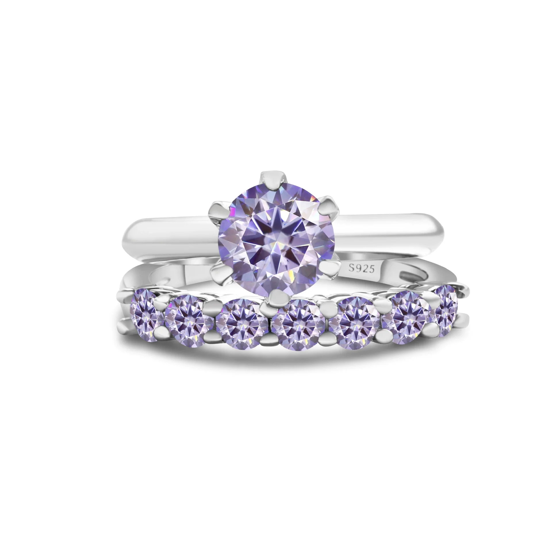 Men's Moissanite Ring S925 Sterling Silver Round Shape - Image 18
