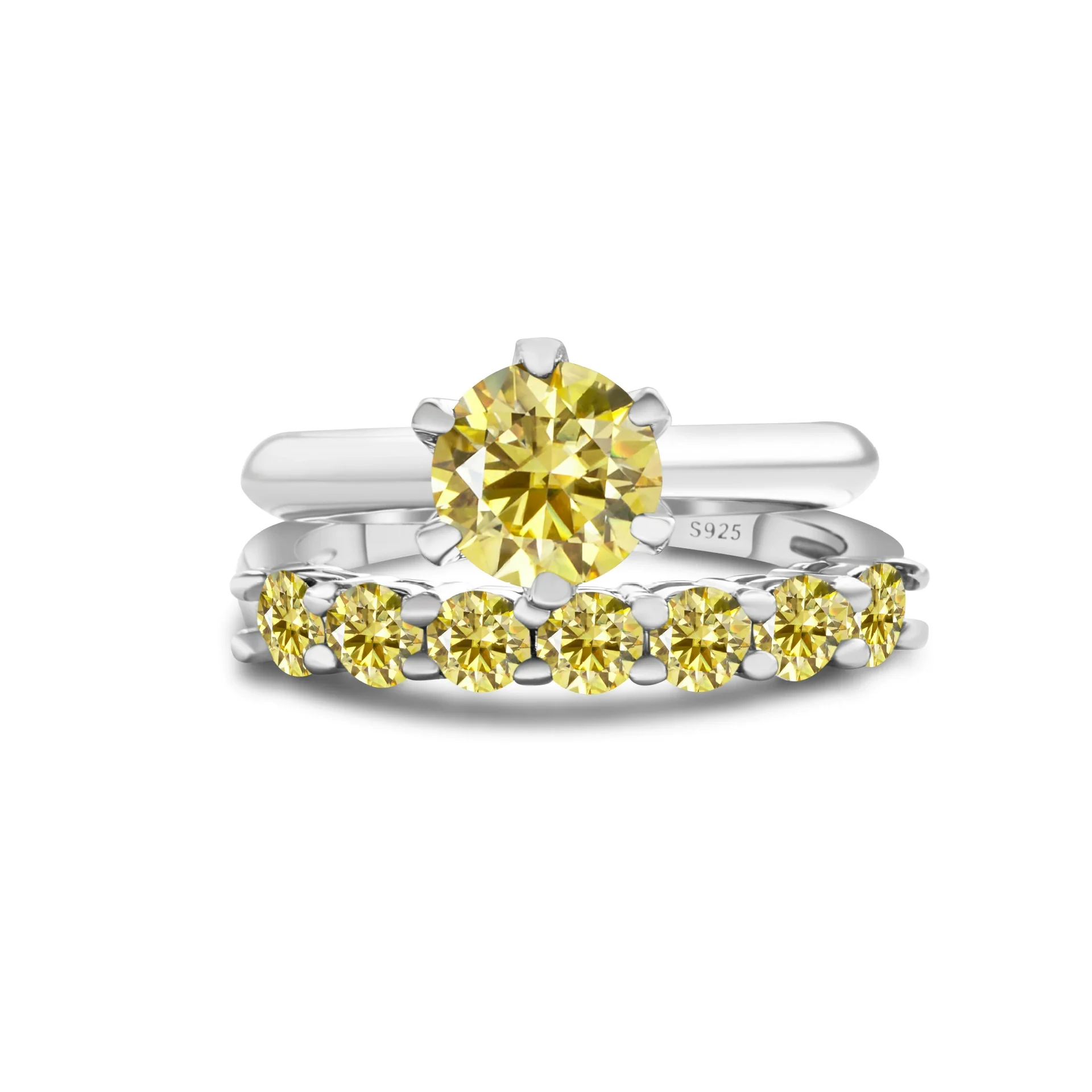 Men's Moissanite Ring S925 Sterling Silver Round Shape - Image 20