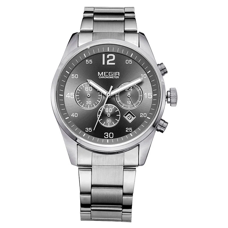 Men's Multifunctional Alloy Watch Luminous Waterproof Quartz Round Dial - Image 7