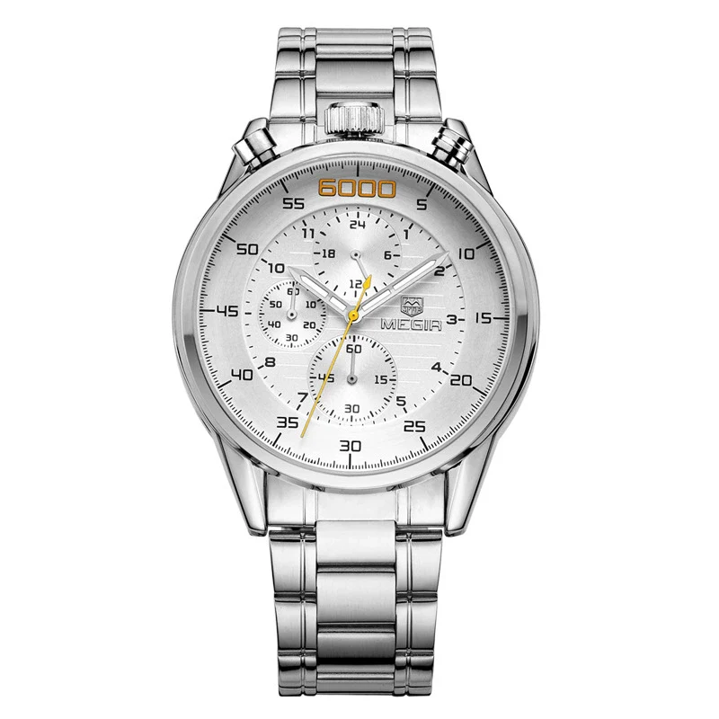 Men's Multifunctional Waterproof Luminous Watch Alloy Case Leather Canvas Strap Round Dial - Image 6