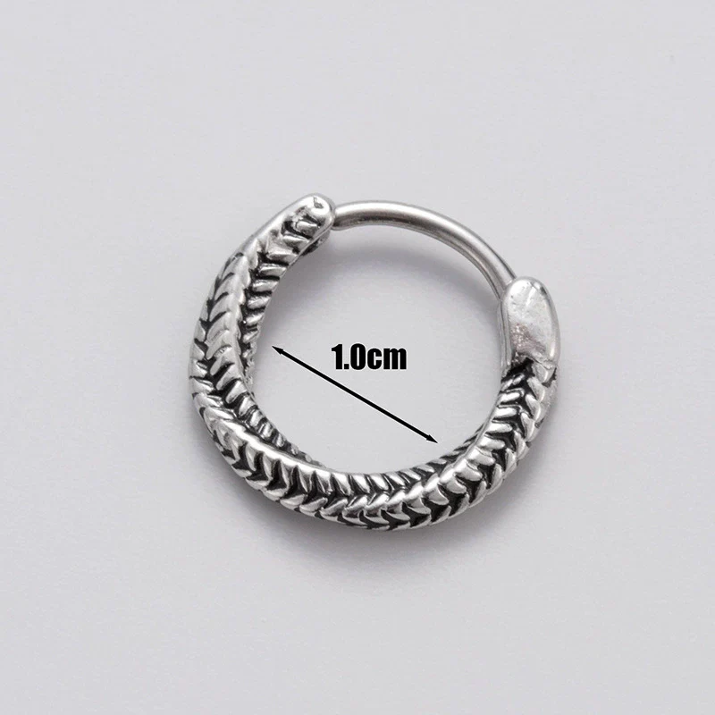 Men's Piercing Earrings Stainless Steel Cast Fashion Retro - Image 10
