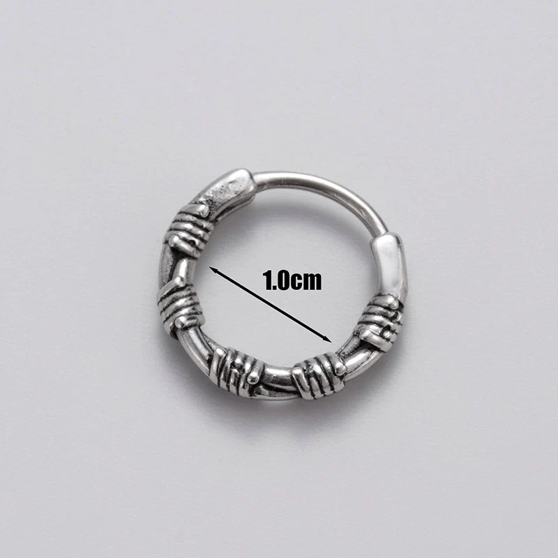 Men's Piercing Earrings Stainless Steel Cast Fashion Retro - Image 11