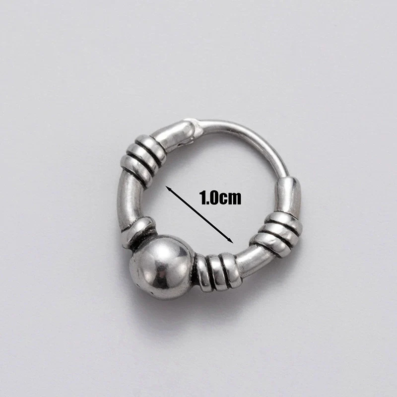 Men's Piercing Earrings Stainless Steel Cast Fashion Retro - Image 12