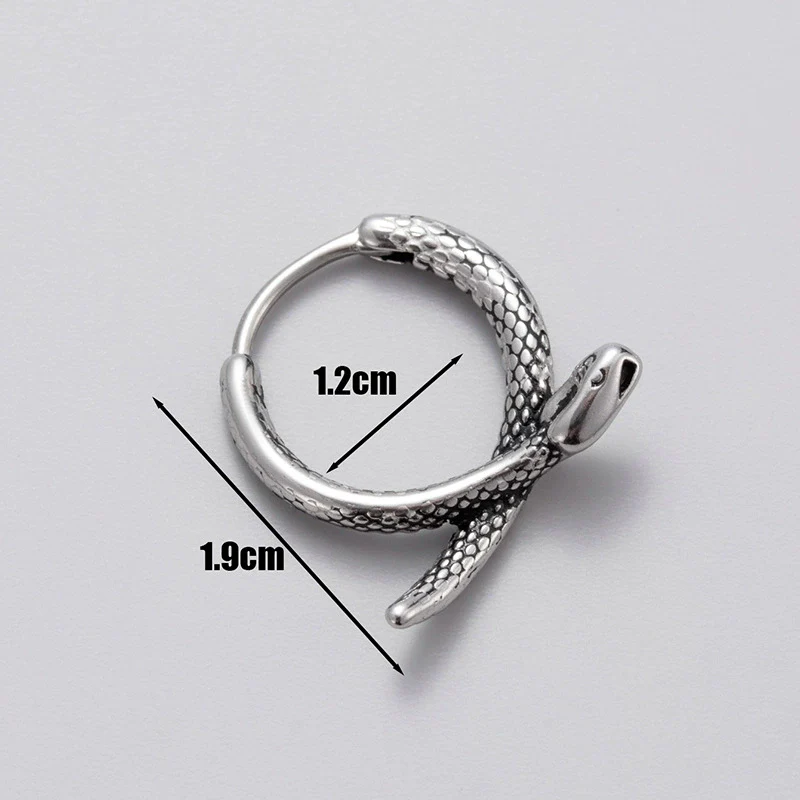 Men's Piercing Earrings Stainless Steel Cast Fashion Retro - Image 13
