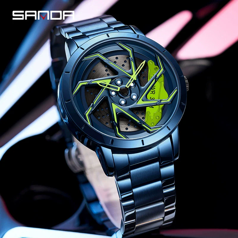 Men's Quartz Watch Alloy Case Mineral Strengthened Glass Mirror Steel Belt Round Dial Business Style - Image 2