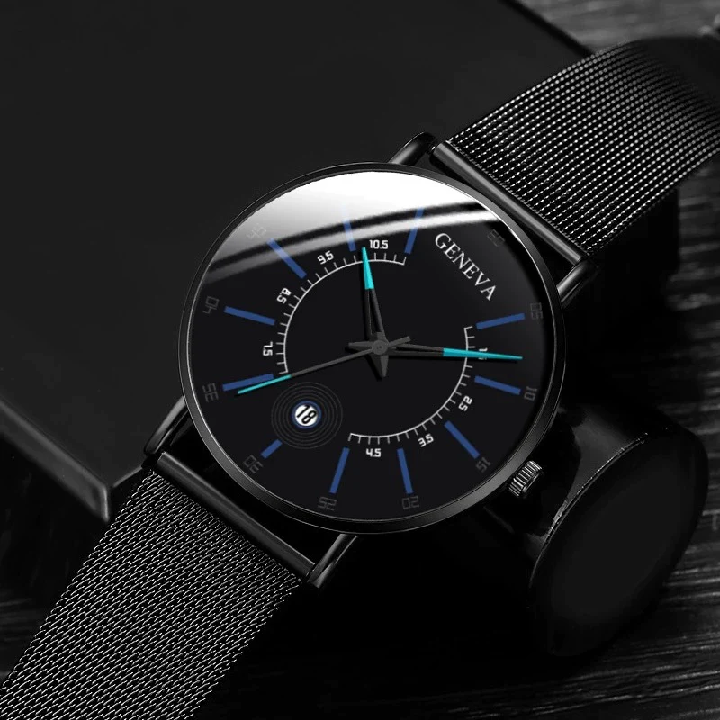 Men's Quartz Watch Alloy Iron Stainless Steel Ordinary Glass Mirror Round Leisure Ultrathin Life Waterproof