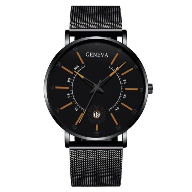 Men's Quartz Watch Alloy Iron Stainless Steel Ordinary Glass Mirror Round Leisure Ultrathin Life Waterproof - Image 7