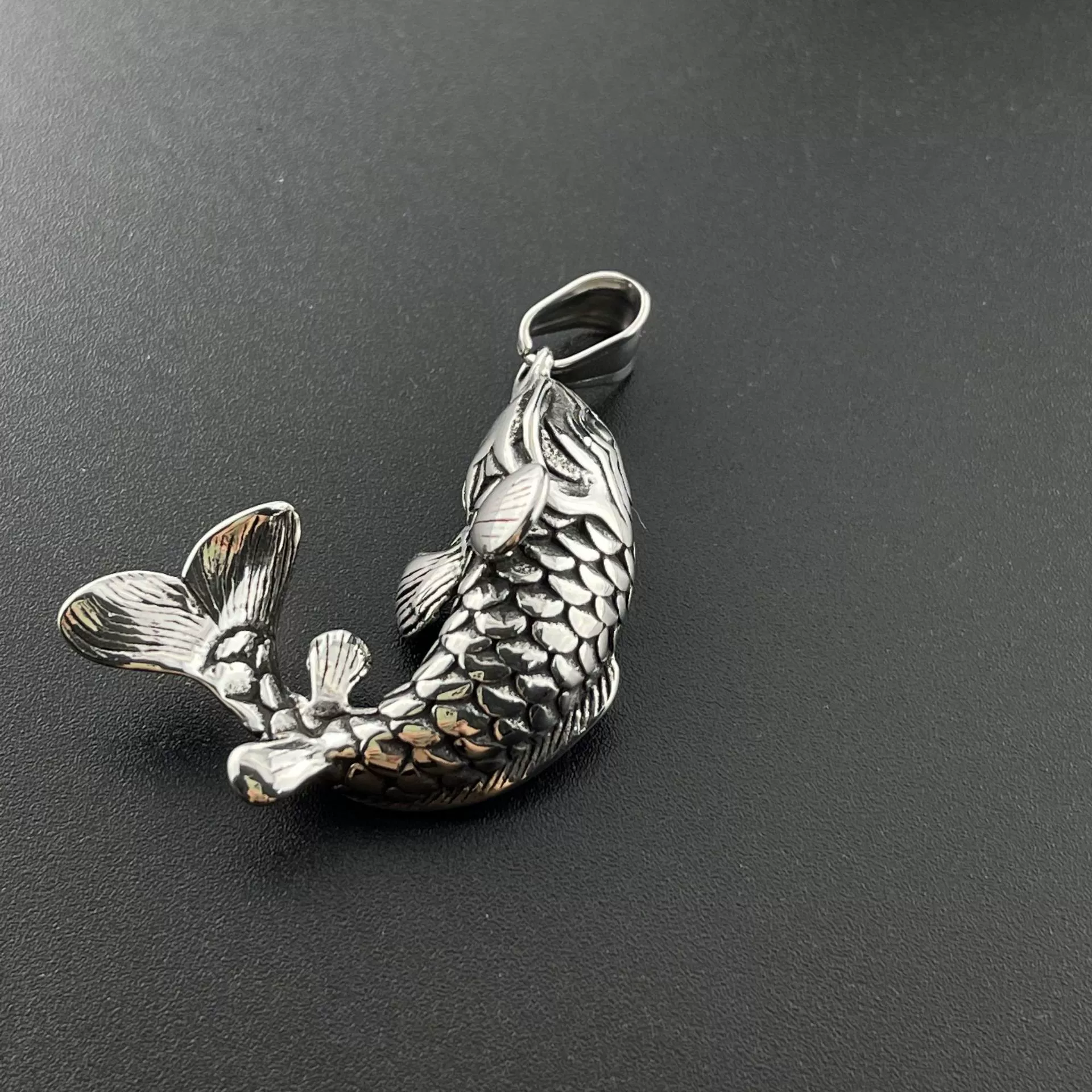 Men's Retro Jewelry Stainless Steel Necklace With Doll Pattern And Polishing Treatment - Image 3