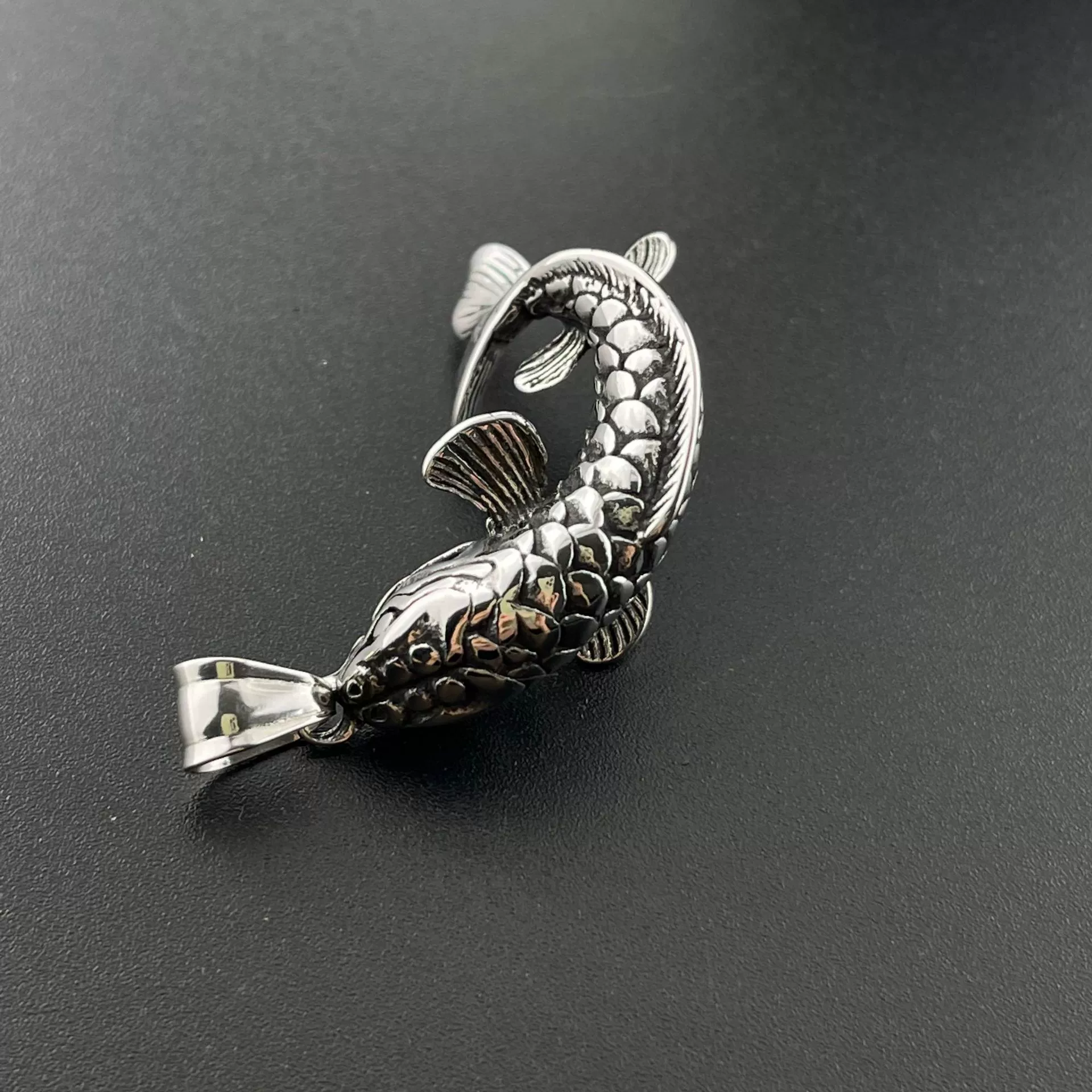 Men's Retro Jewelry Stainless Steel Necklace With Doll Pattern And Polishing Treatment - Image 4