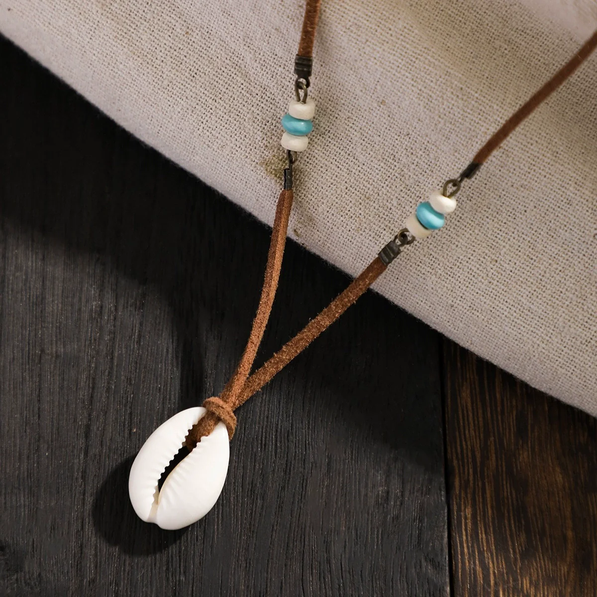 Men's Shell Geometric Handmade Jewelry Necklace - Image 4