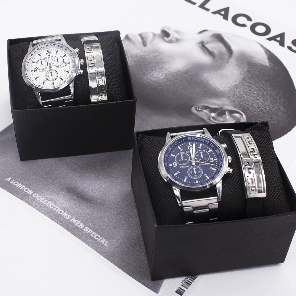 Men's Simple Style Alloy Wrist Watch With Round Dial And Stainless Steel Single Folding Buckle - Image 3