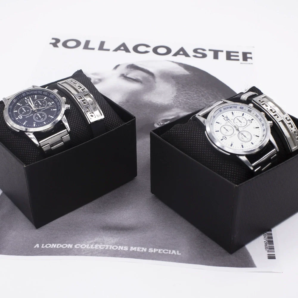 Men's Simple Style Alloy Wrist Watch With Round Dial And Stainless Steel Single Folding Buckle - Image 4