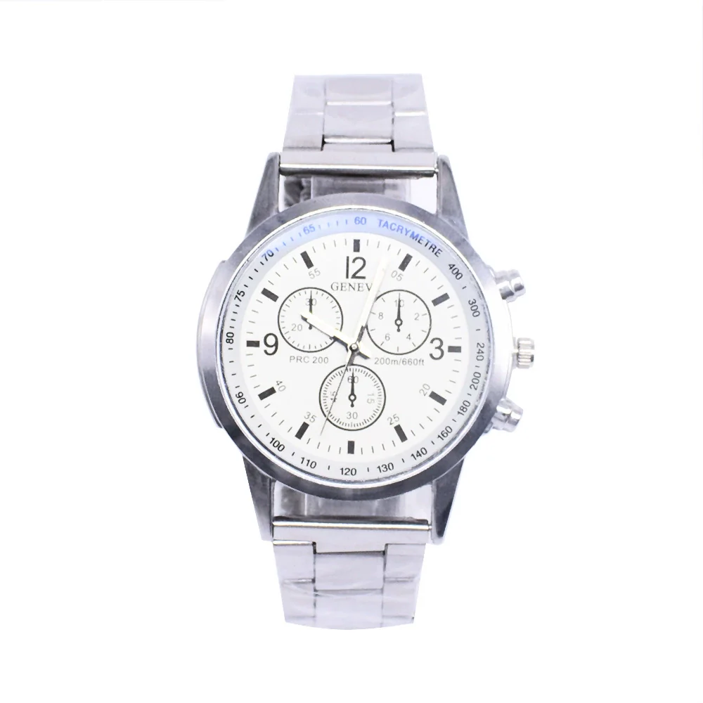 Men's Simple Style Alloy Wrist Watch With Round Dial And Stainless Steel Single Folding Buckle - Image 9