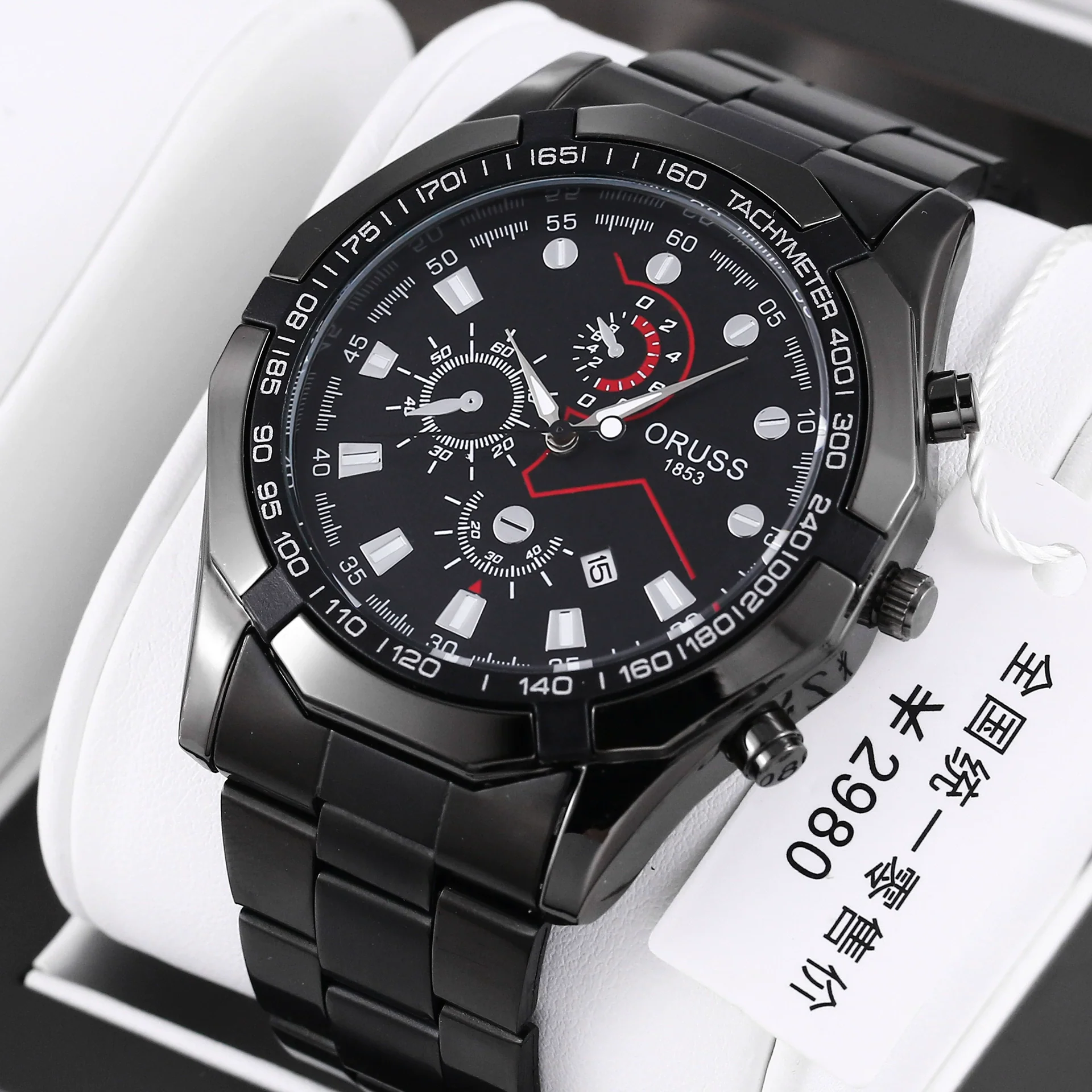 Men's Stainless Steel Automatic Movement Hollow Calendar Sports Watch With Rose Gold Clasp Round Dial Business Style Waterproof Luminous