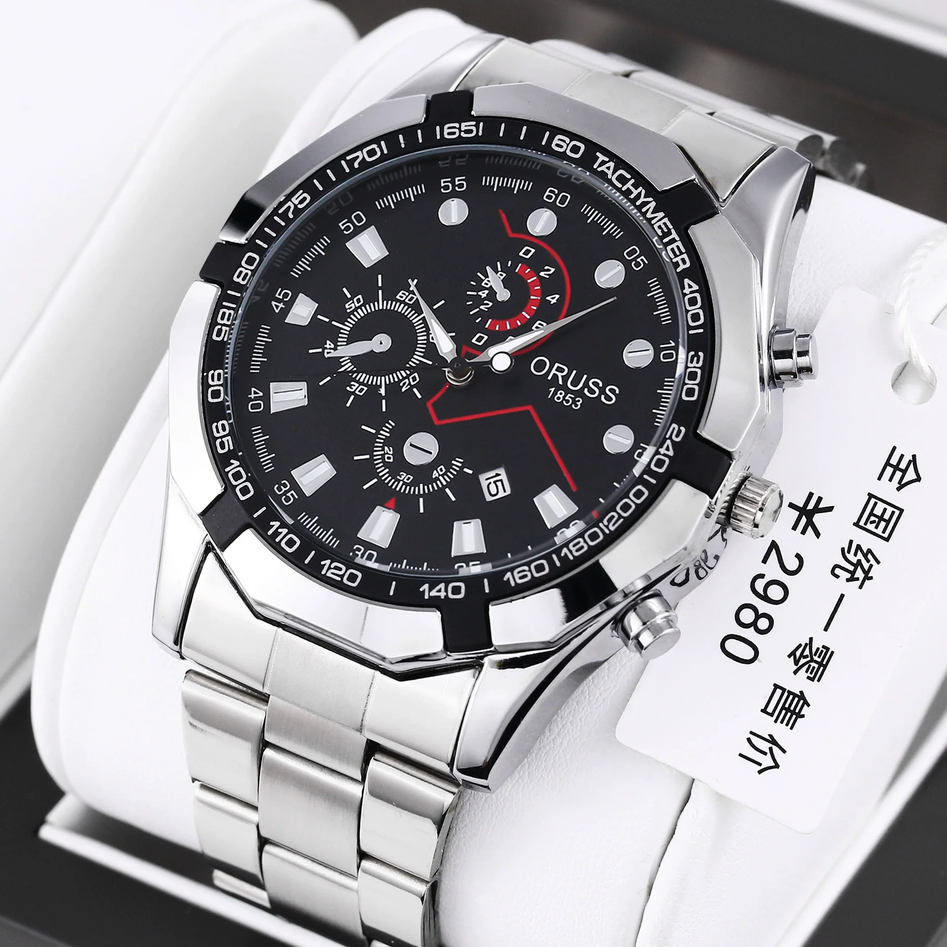 Men's Stainless Steel Automatic Movement Hollow Calendar Sports Watch With Rose Gold Clasp Round Dial Business Style Waterproof Luminous - Image 3