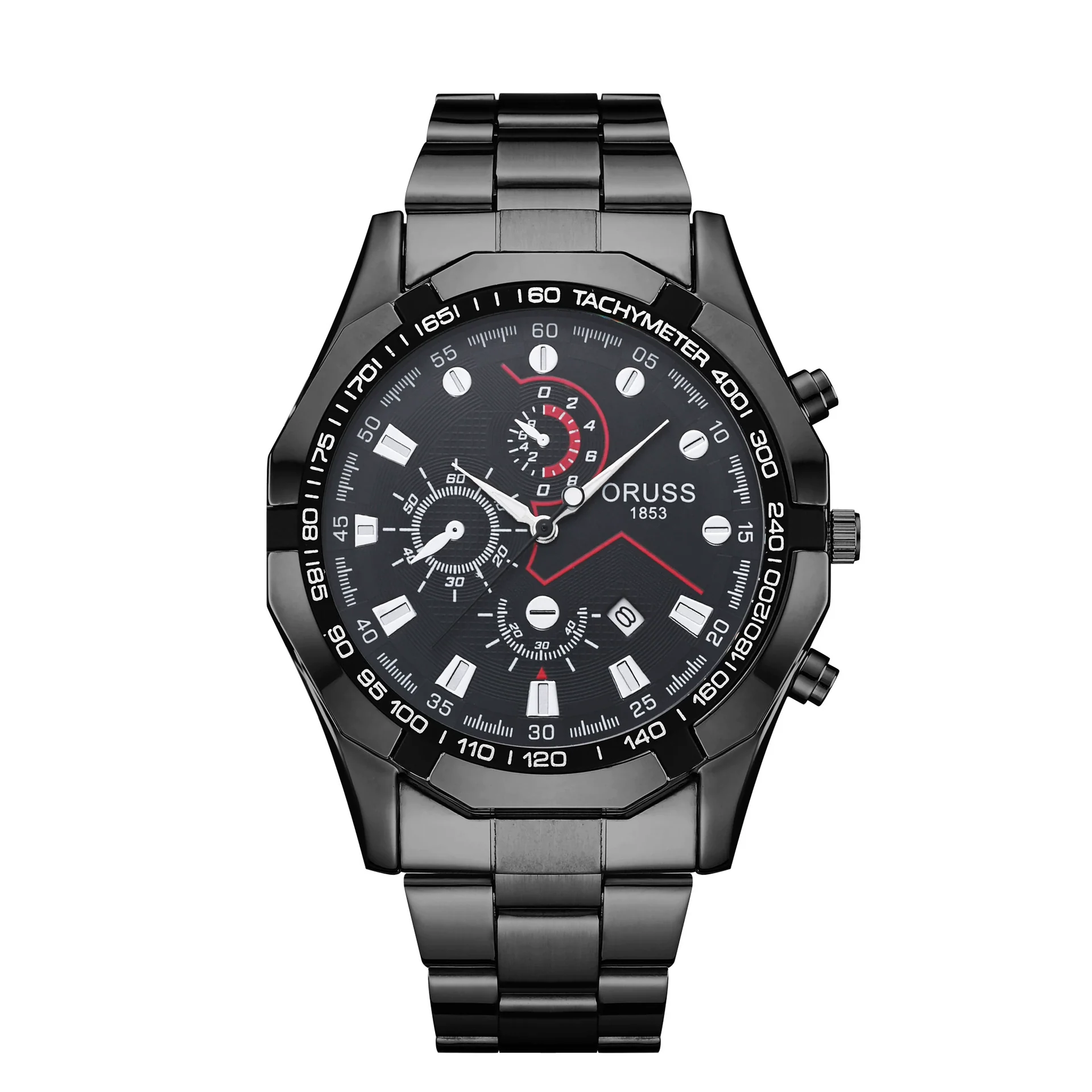 Men's Stainless Steel Automatic Movement Hollow Calendar Sports Watch With Rose Gold Clasp Round Dial Business Style Waterproof Luminous - Image 5