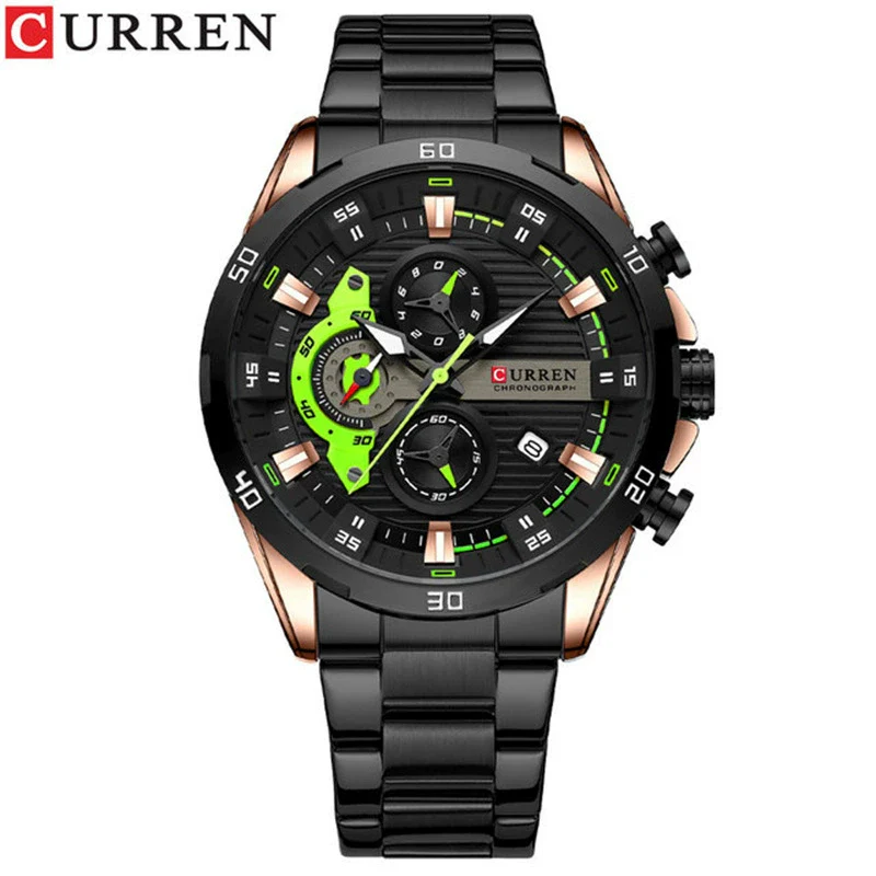 Men's Stainless Steel Band Quartz Motorcycle Disc Sixpin Leisure Watch - Image 7