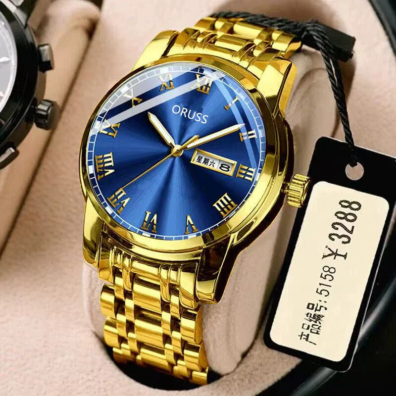 Men's Stainless Steel Business Style Round Dial Waterproof Watch With Automatic Movement And Luminous Calendar - Image 15