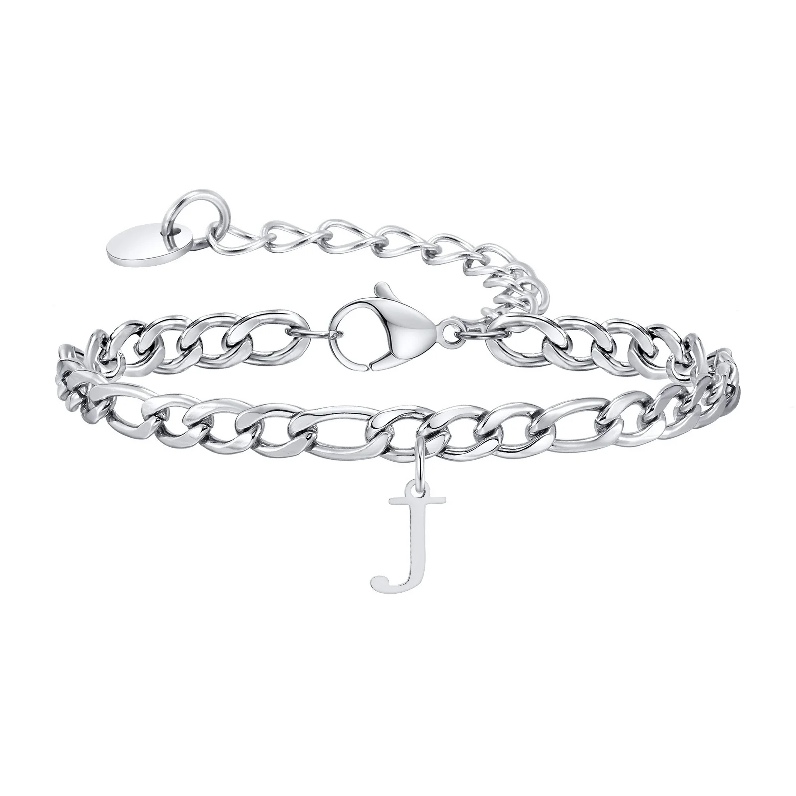 Men's Stainless Steel English Letter Bracelet With Polish Finish - Image 13