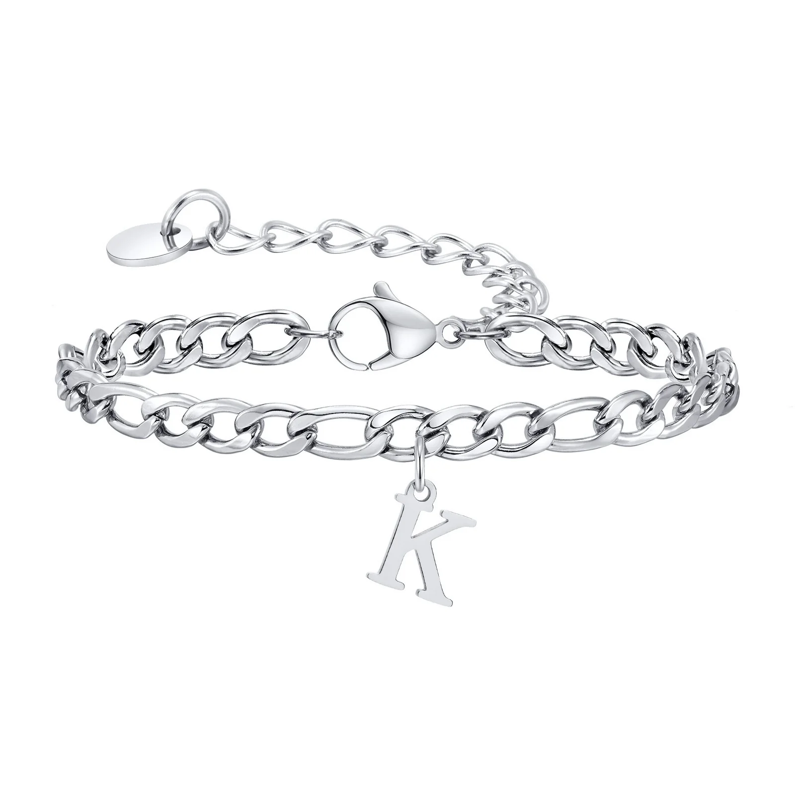 Men's Stainless Steel English Letter Bracelet With Polish Finish - Image 14