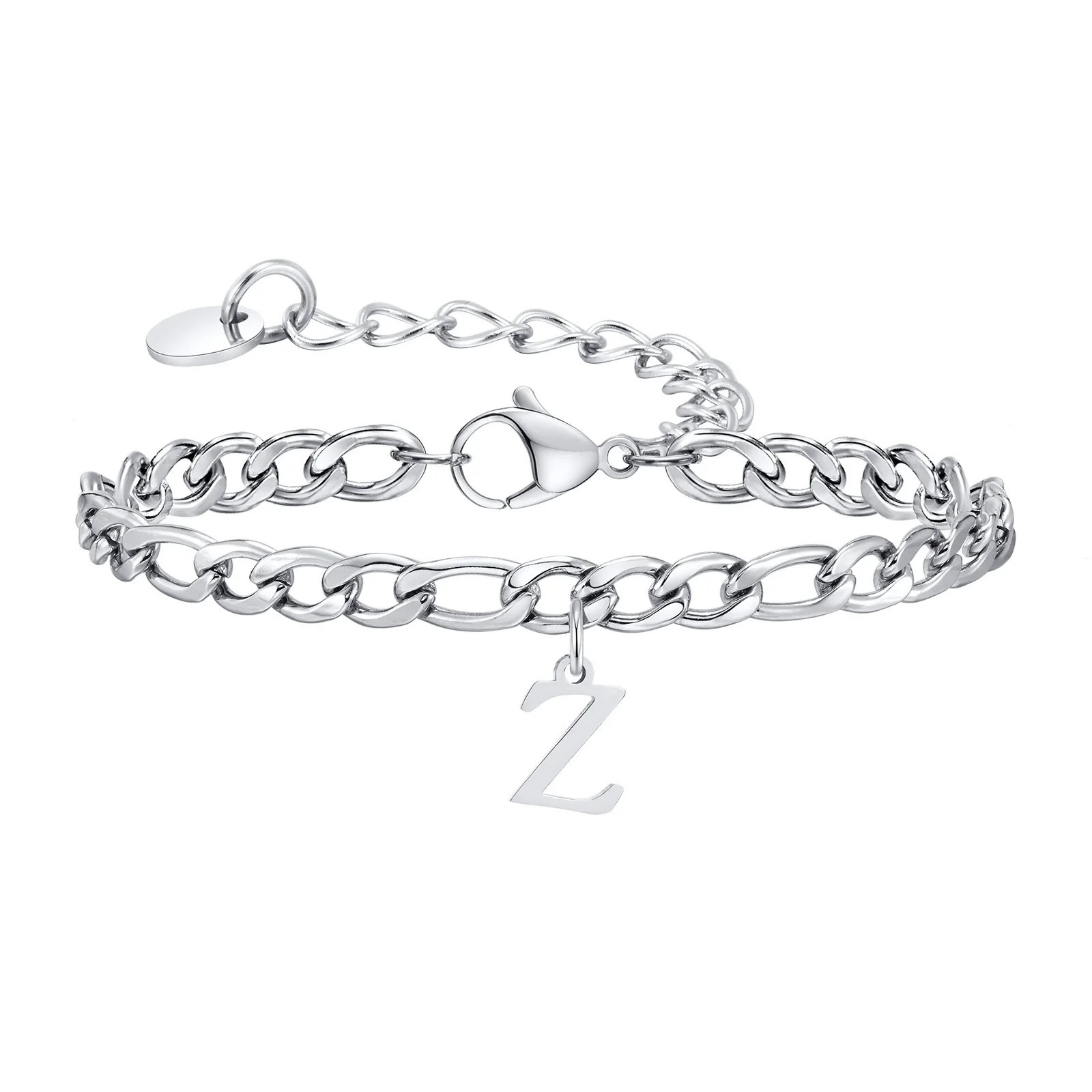 Men's Stainless Steel English Letter Bracelet With Polish Finish - Image 29
