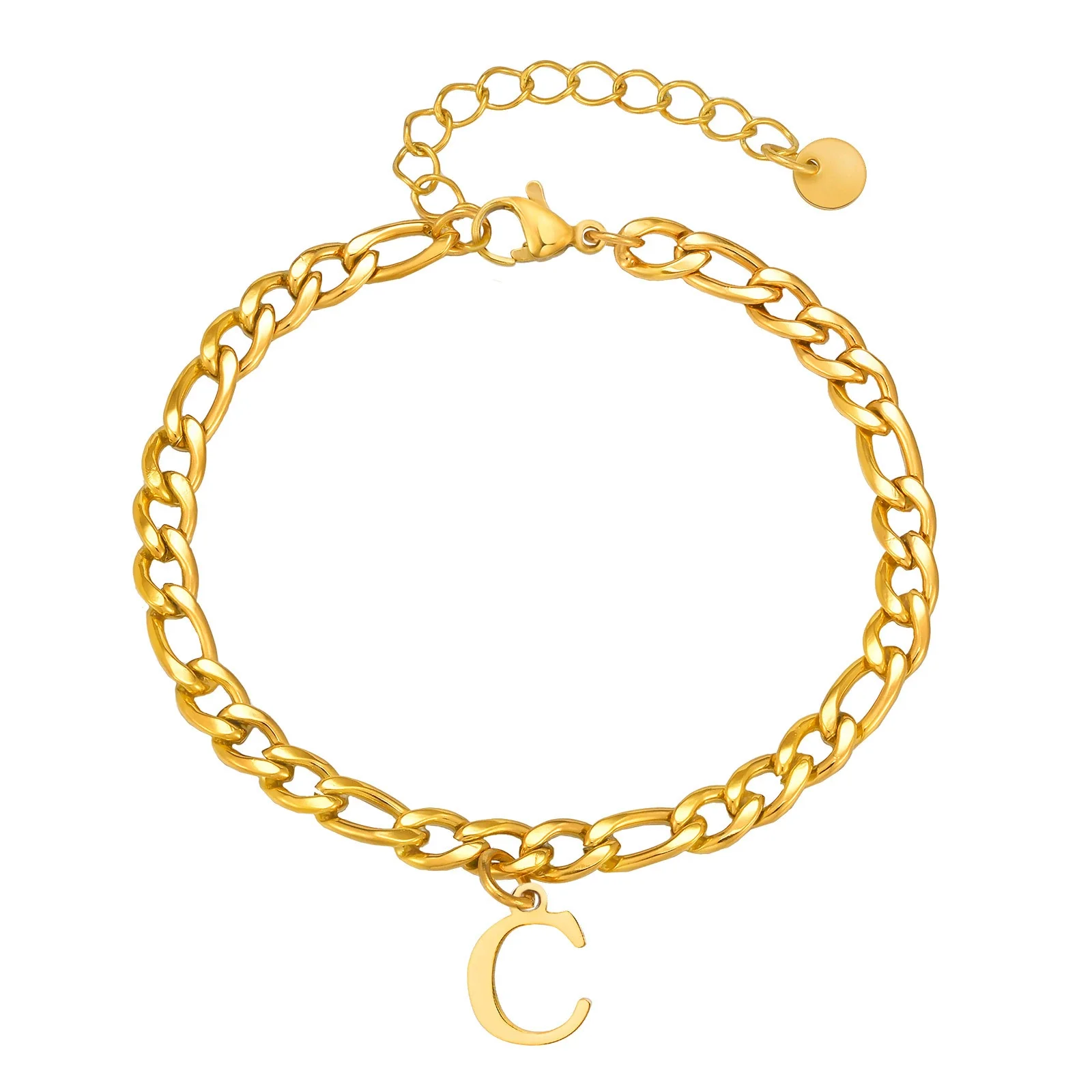 Men's Stainless Steel English Letter Bracelet With Polish Finish - Image 32