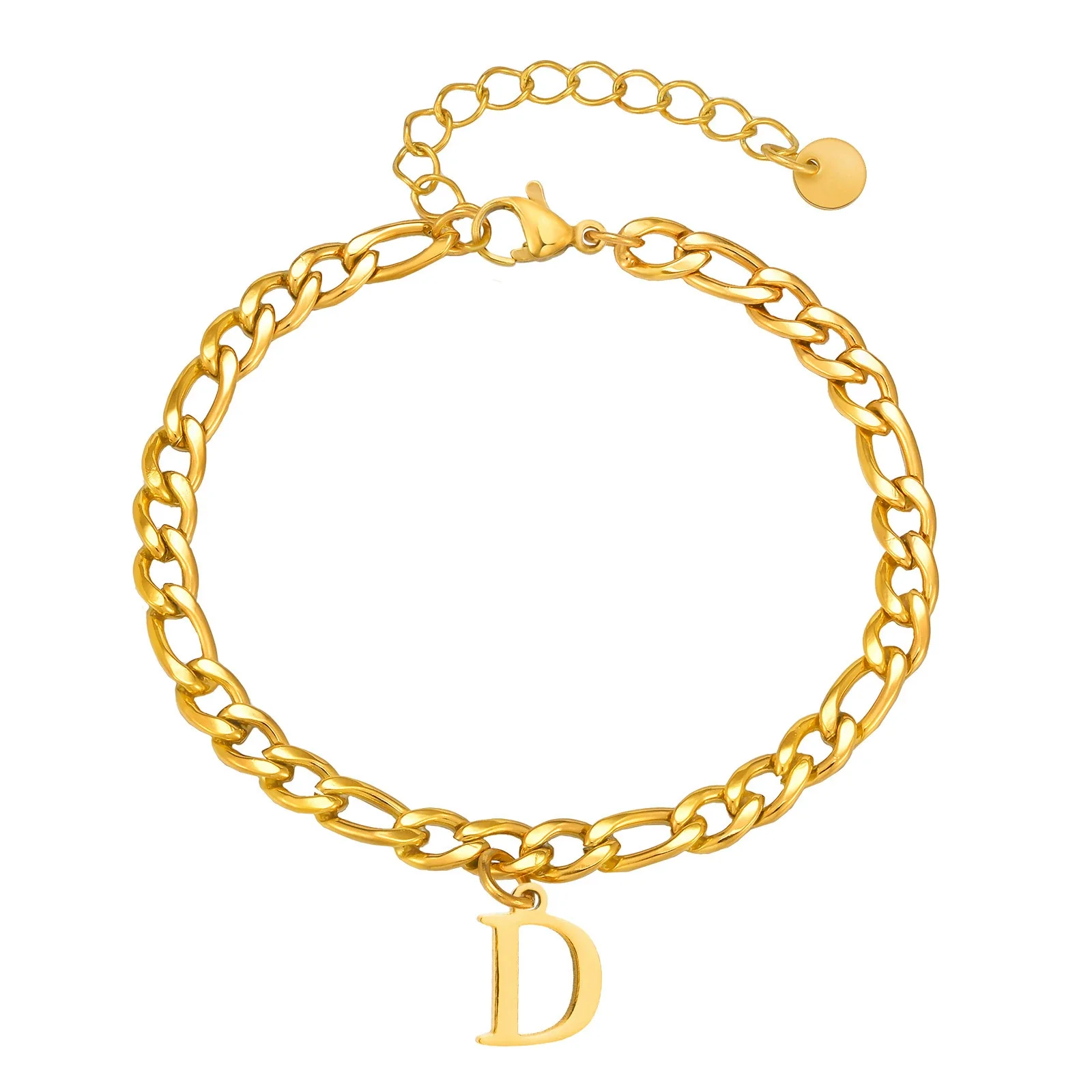 Men's Stainless Steel English Letter Bracelet With Polish Finish - Image 33
