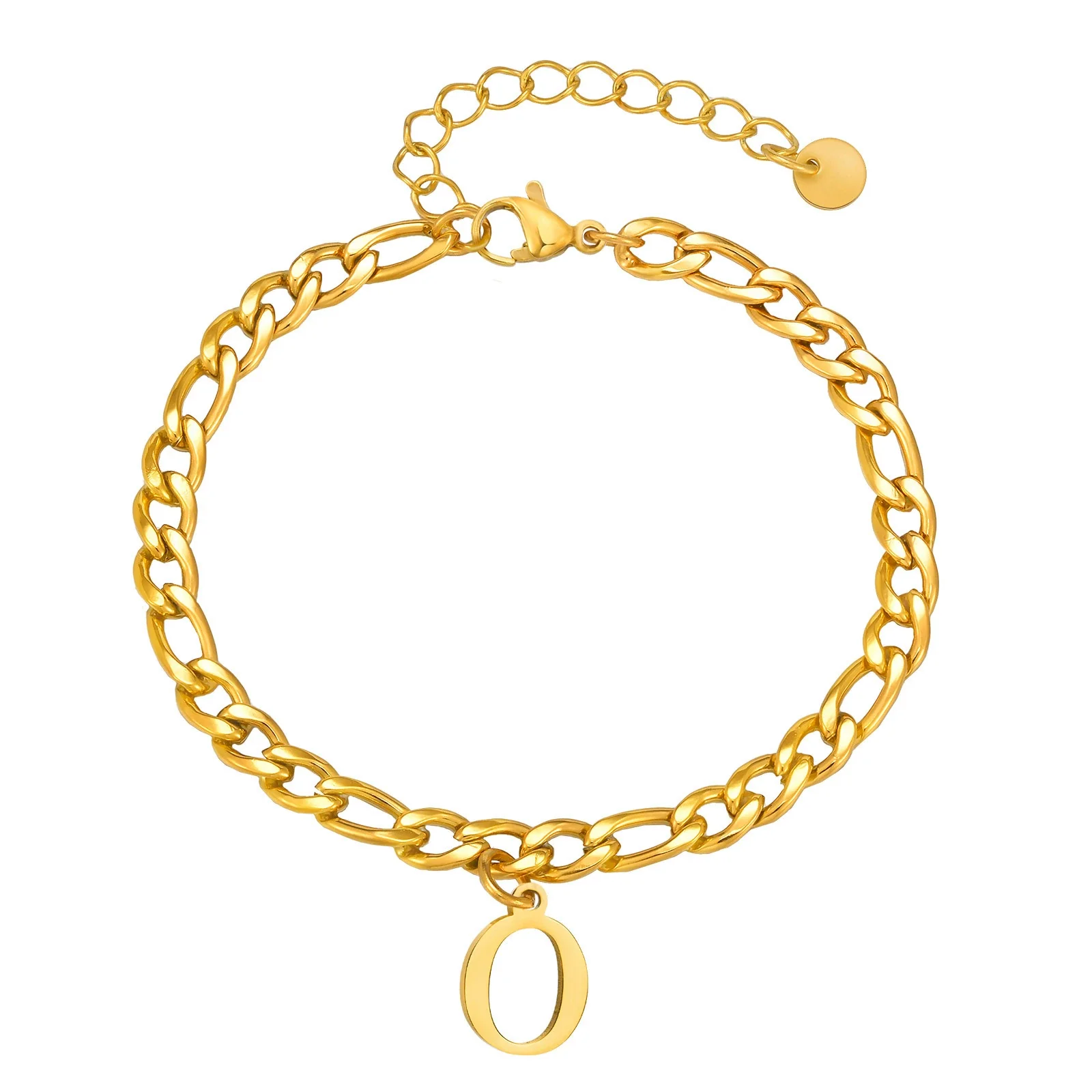 Men's Stainless Steel English Letter Bracelet With Polish Finish - Image 44