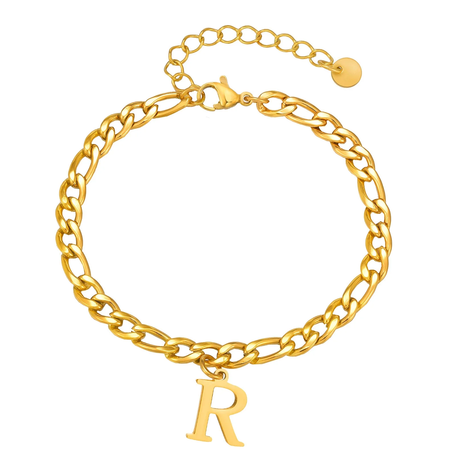 Men's Stainless Steel English Letter Bracelet With Polish Finish - Image 47