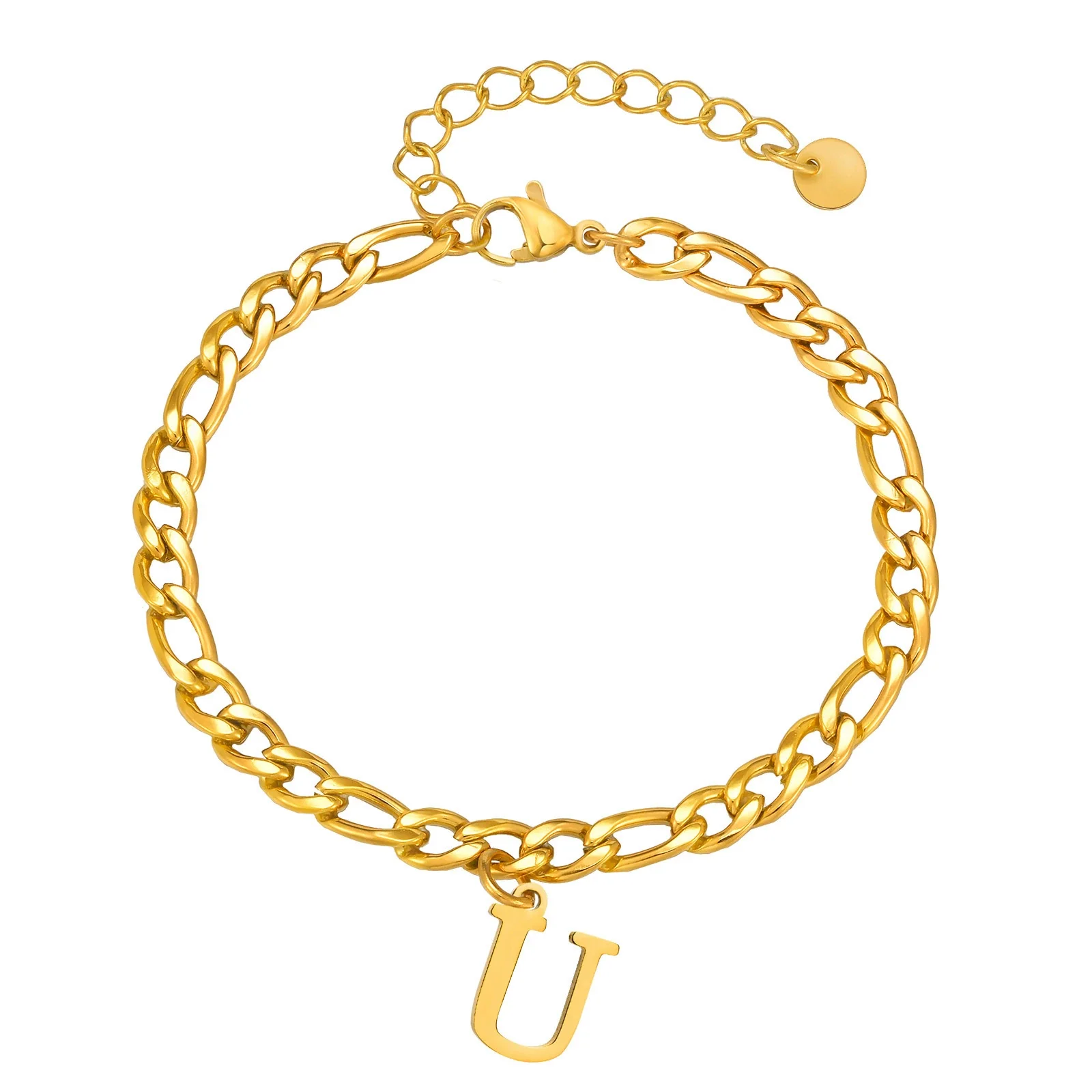 Men's Stainless Steel English Letter Bracelet With Polish Finish - Image 50