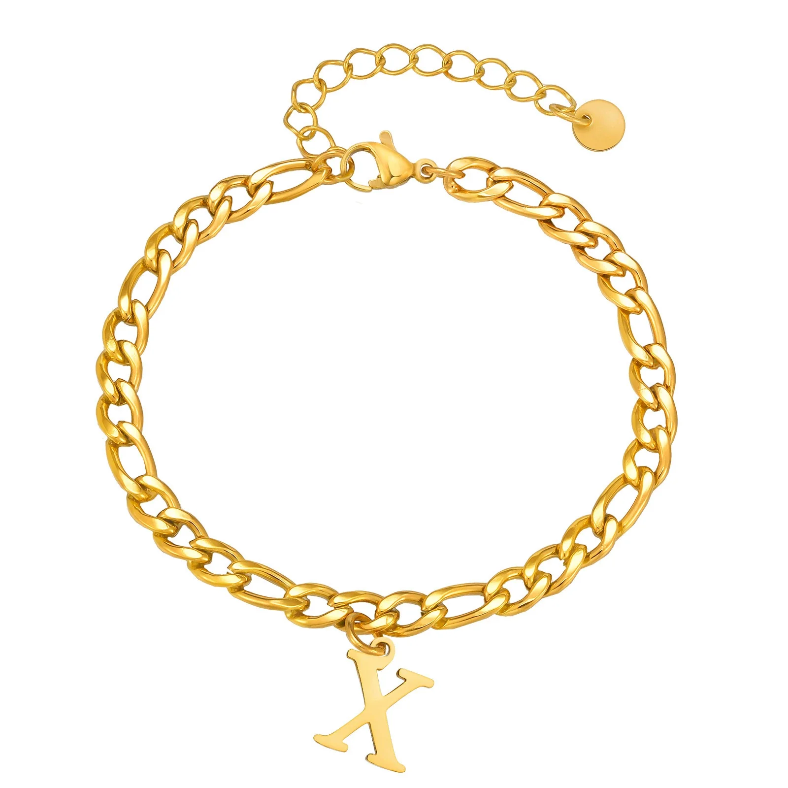 Men's Stainless Steel English Letter Bracelet With Polish Finish - Image 53