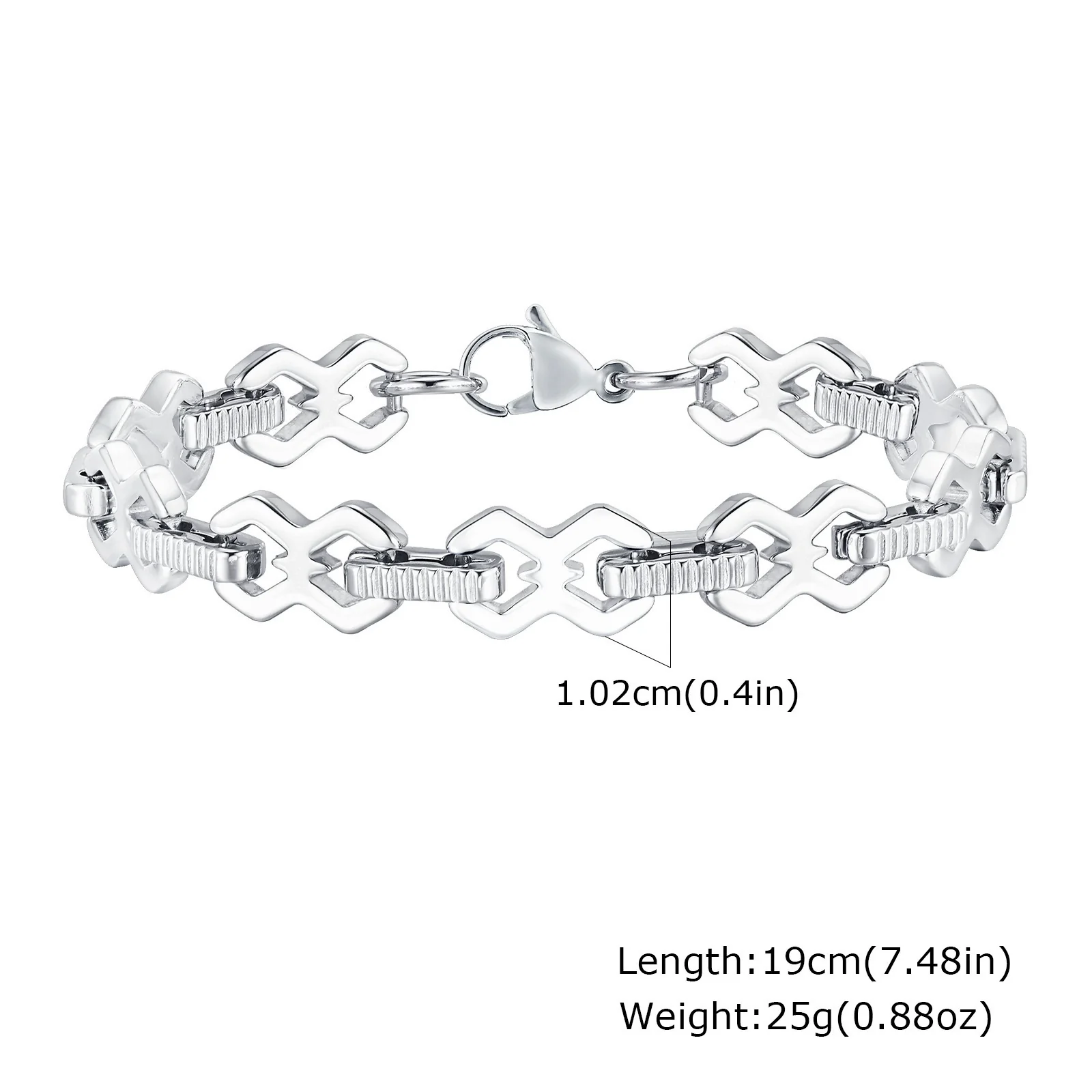 Men's Stainless Steel Fashion Hiphop Bracelet - Image 6