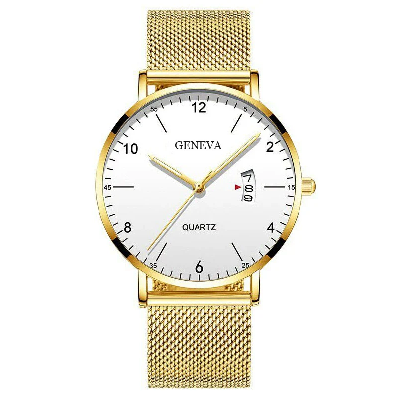 Men's Stainless Steel Metal Luminous Quartz Fashion Round Watch - Image 4