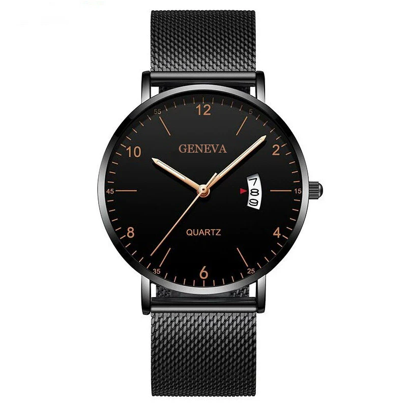 Men's Stainless Steel Metal Luminous Quartz Fashion Round Watch - Image 8