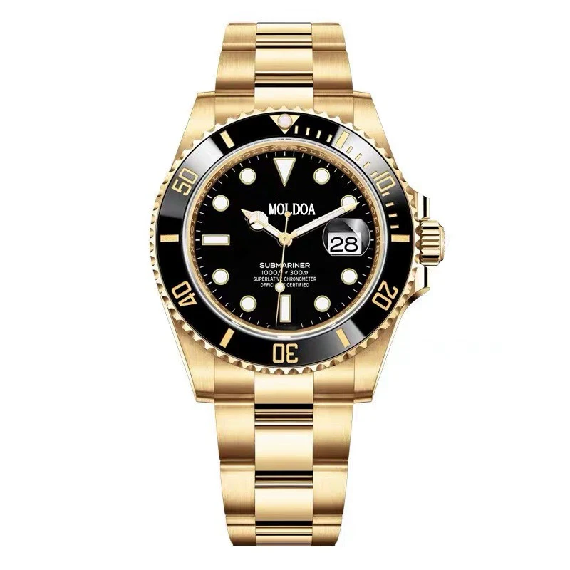 Men's Stainless Steel Round Dial Fully Automatic Movement Luminous Waterproof Watch - Image 4