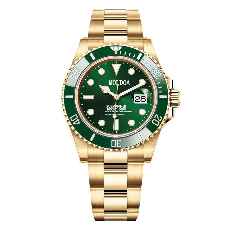 Men's Stainless Steel Round Dial Fully Automatic Movement Luminous Waterproof Watch - Image 6