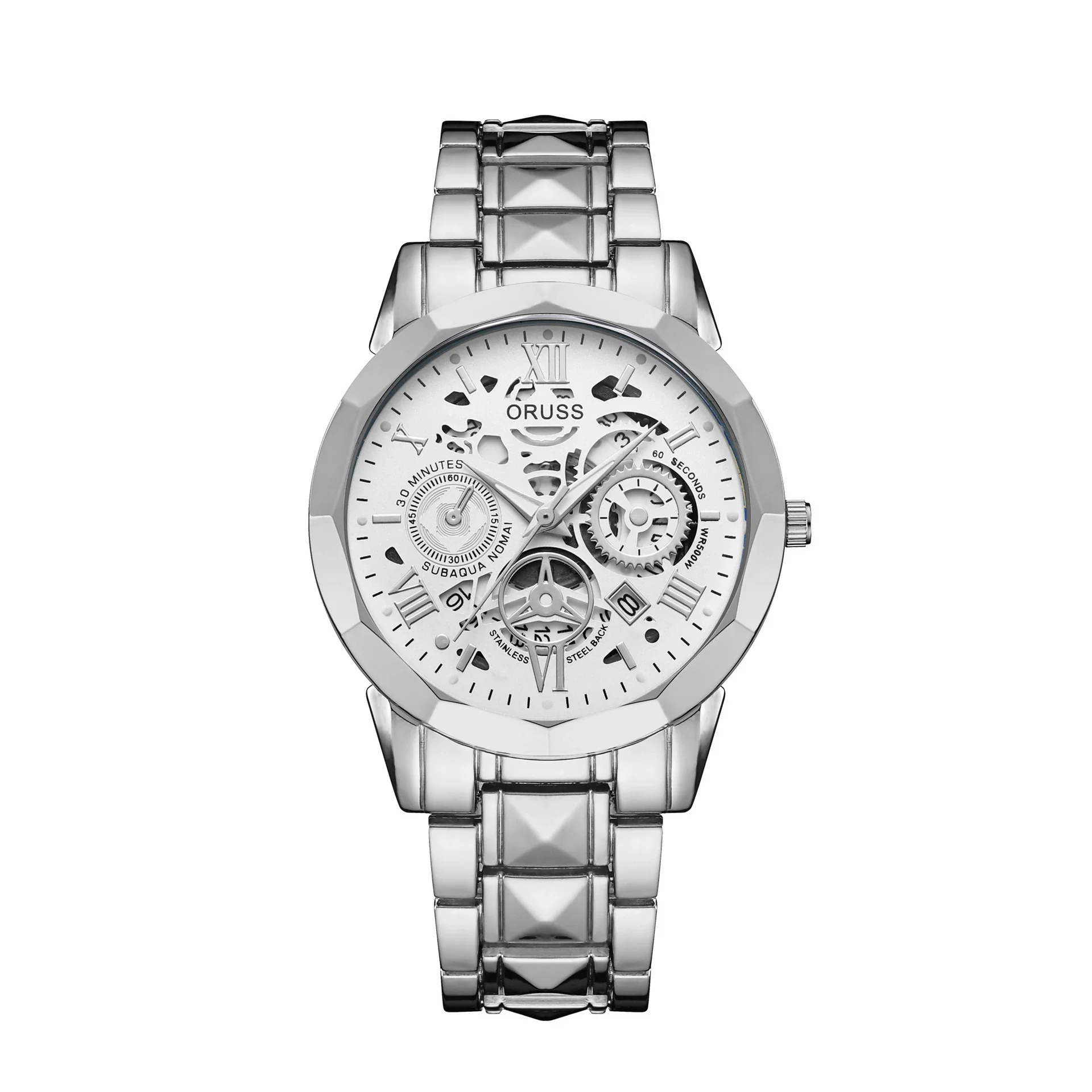Men's Stainless Steel Waterproof Quartz Watch Simple Handsome Trendy Leisure Style - Image 2