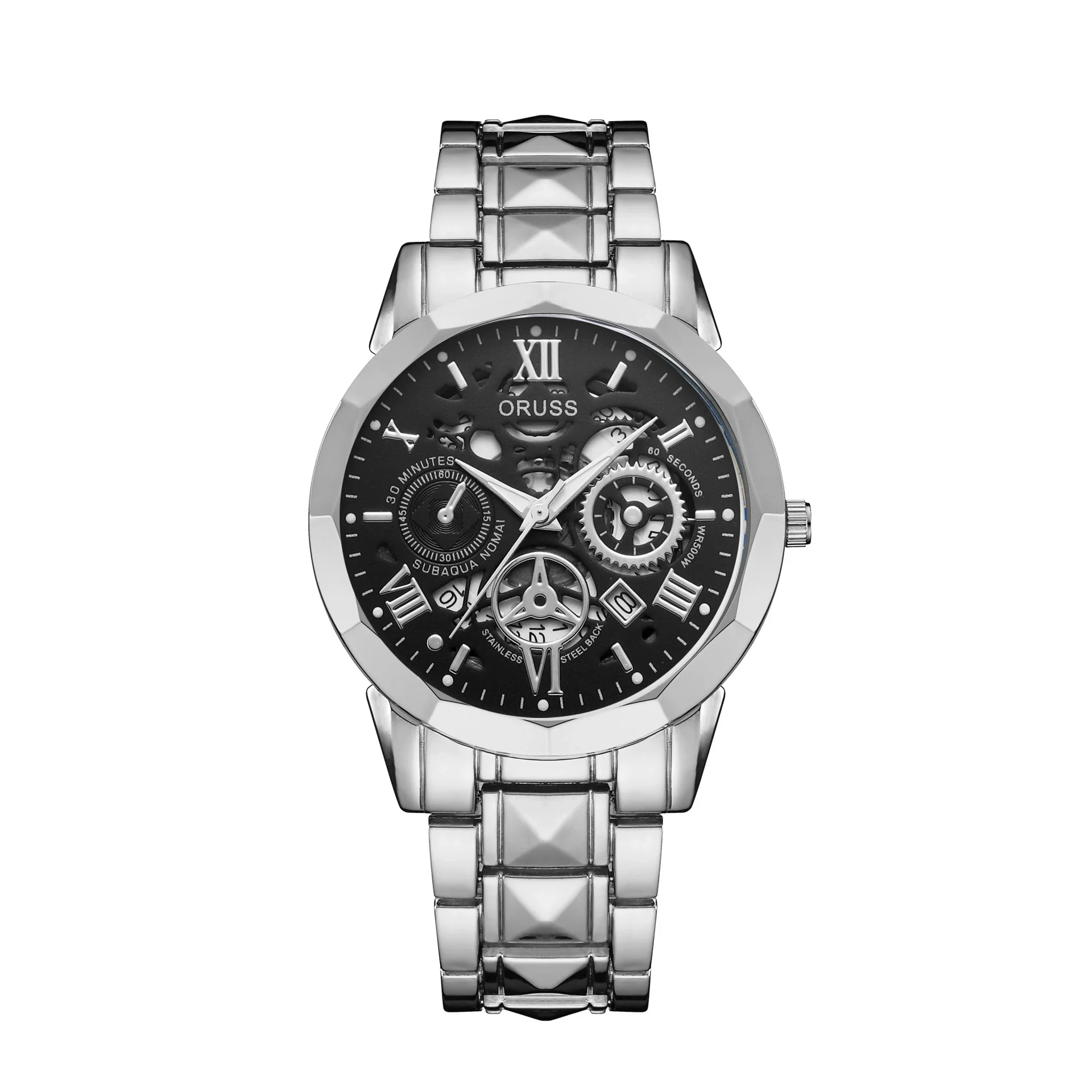 Men's Stainless Steel Waterproof Quartz Watch Simple Handsome Trendy Leisure Style - Image 3